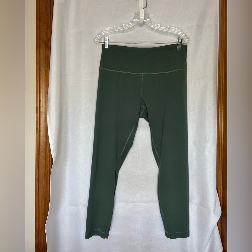 Lululemon Wunder Train HR 23” Leggings Green Size 14